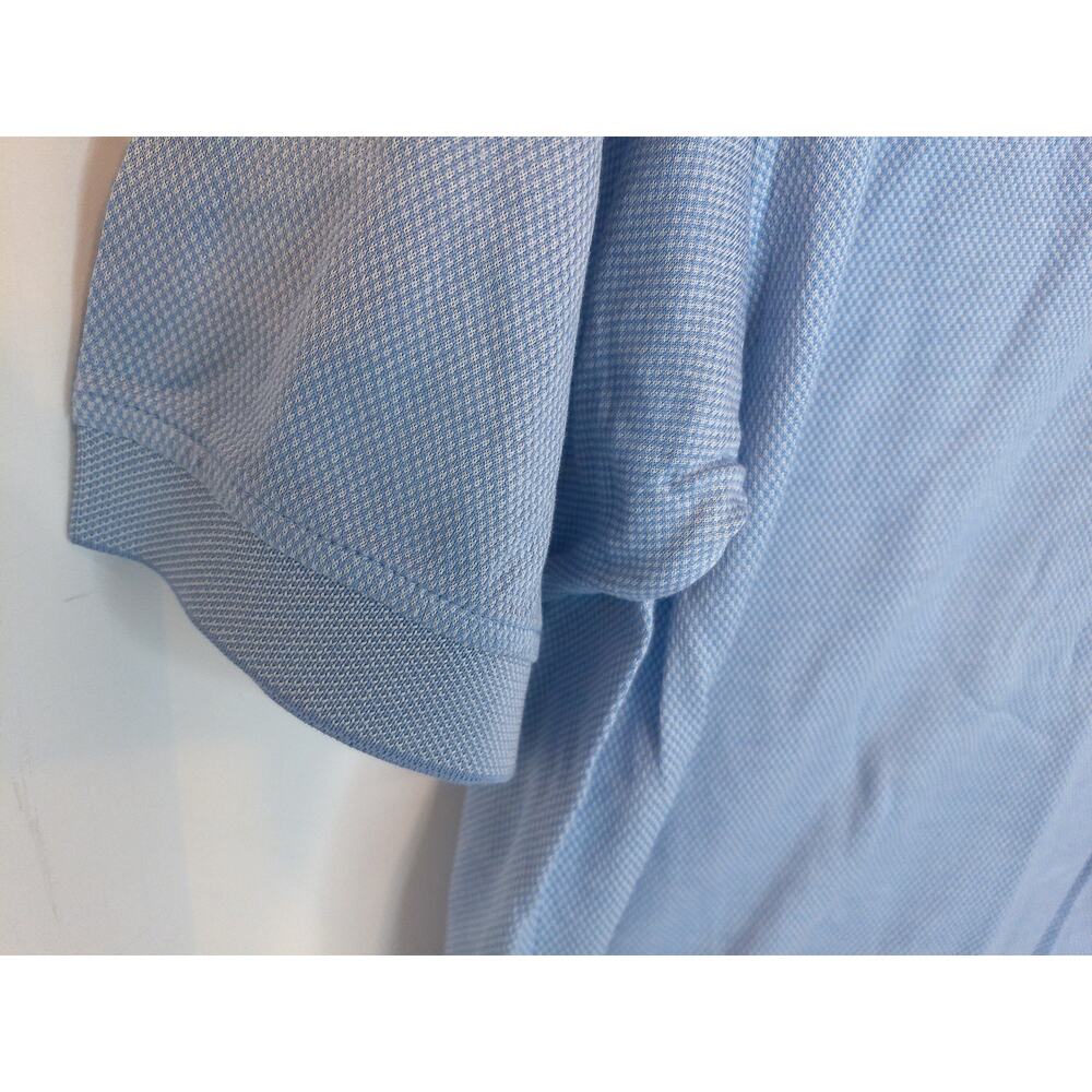 Izod Golf Polo Shirt Blue 1/4 Button Cotton Cool FX Size Medium - Picture 7 of 8